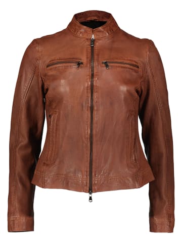 7eleven Lederjacke "Rini" in Cognac