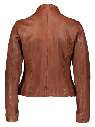 7eleven Lederjacke "Rini" in Cognac