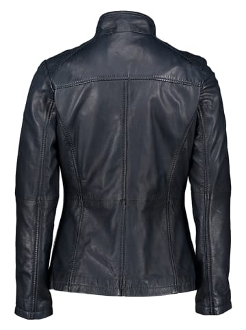 7eleven Skórzana kurtka "Sharron" w kolorze granatowym