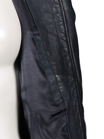 7eleven Leren jas "Sharron" donkerblauw