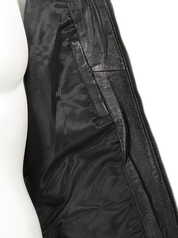 7eleven Skórzana kurtka "Sissy" w kolorze czarnym