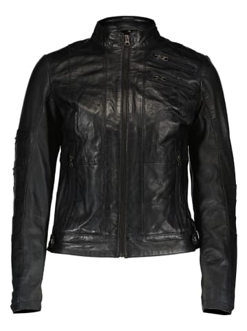 7eleven Leren jas "Tilla" zwart