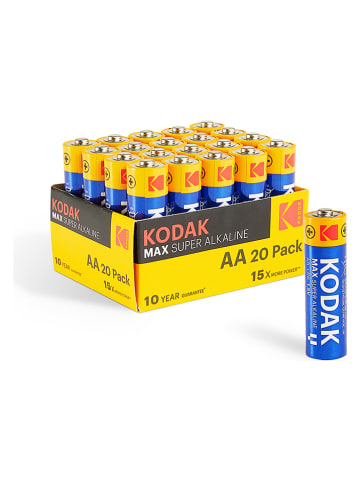 Lifa Living Batterijen "Kodak MAX Alkaline Batteries - AA" - 20 stuks
