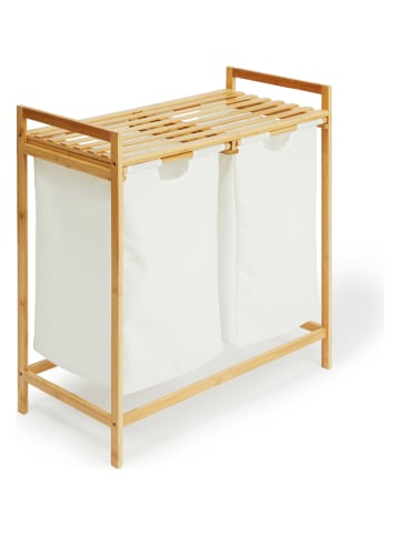 Lifa Living Wäschekorb in Creme/ Natur