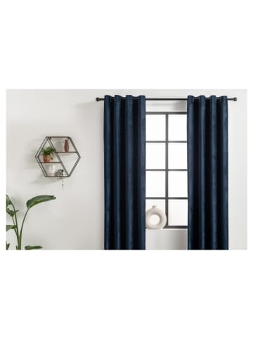 Lifa Living Ringgordijn donkerblauw