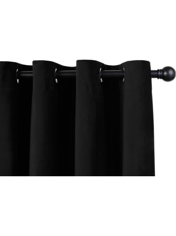 Lifa Living Ringgordijn zwart