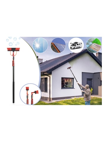Lifa Living Teleskopowa szczotka w kolorze czarno-czerwonym - wys. 460 cm