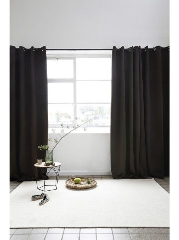 Lifa Living Ösenvorhang in Dunkelbraun