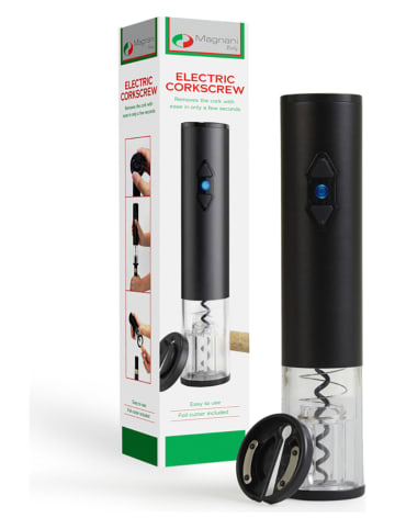 Lifa Living Elektryczny korkociąg w kolorze czarnym - dł. 23 x Ø 4,5 cm