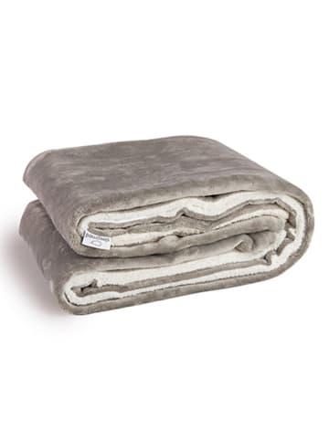 Lifa Living Koc elektryczny w kolorze szarobrązowo-białym - 180 x 130 cm