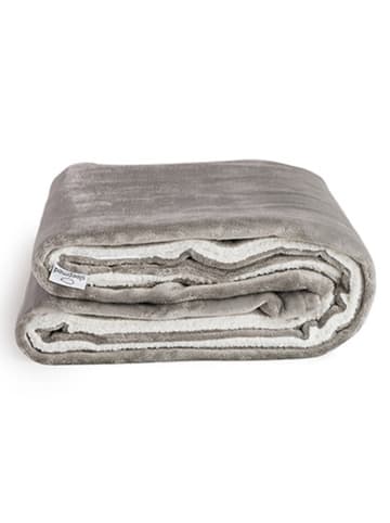 Lifa Living Elektrische woondeken taupe/wit - (L)180 x (B)130 cm