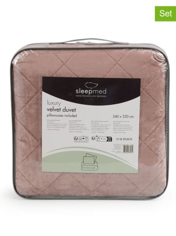 Lifa Living 3tlg. Tagesdecken-Set in Rosa