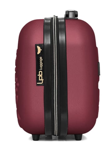 Les P´tites Bombes Beautycase "Eleonor" bordeaux - (B)30 x (H)23 x (D)16 cm