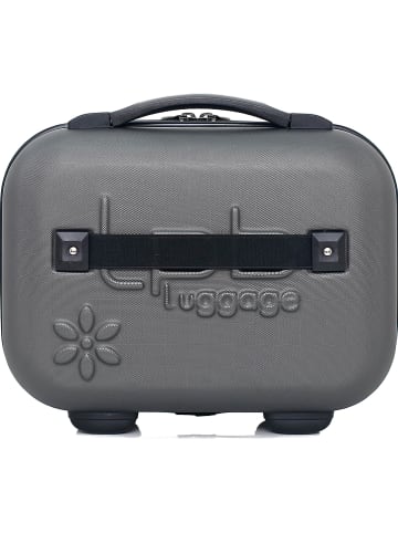 Les P´tites Bombes Beautycase "Eleonor" in Grau - (B)30 x (H)23 x (T)16 cm