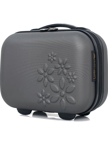 Les P´tites Bombes Beautycase "Eleonor" in Grau - (B)30 x (H)23 x (T)16 cm