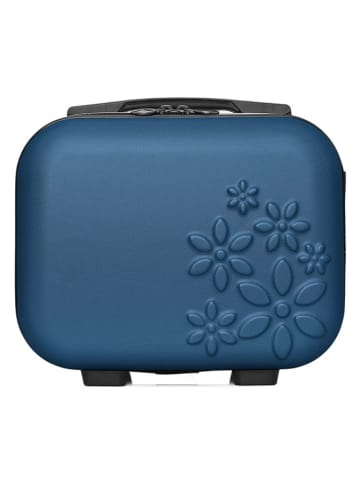 Les P´tites Bombes Beautycase "Eleonor" donkerblauw - (B)30 x (H)23 x (D)16 cm