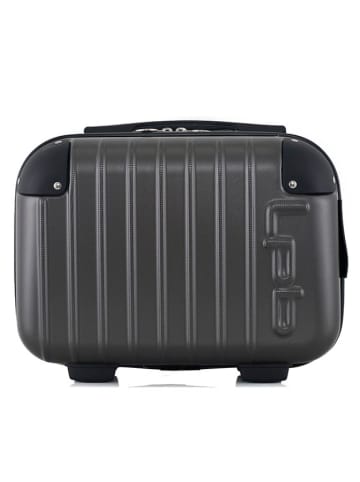 Les P´tites Bombes Beautycase "Hambourg-K" in Anthrazit - (B)30 x (H)23 x (T)16 cm