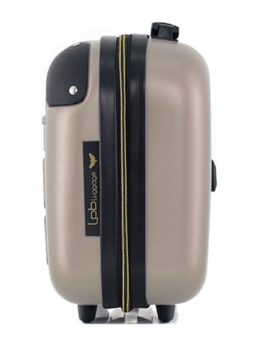Les P´tites Bombes Beautycase "Hambourg-K" in Beige - (B)30 x (H)23 x (T)16 cm
