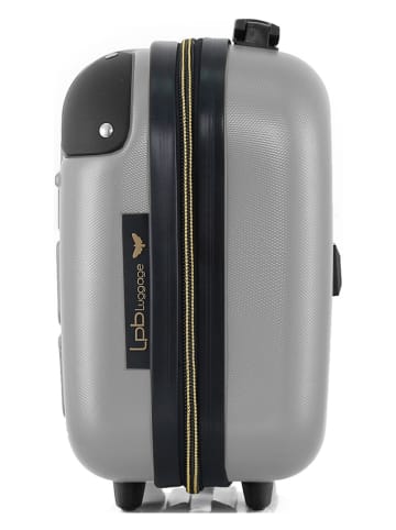 Les P´tites Bombes Beautycase "Hambourg-K" grijs - (B)30 x (H)23 x (D)16 cm