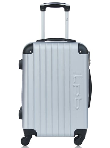 Les P´tites Bombes Hardcase-Trolley "Hambourg" in Silber - (B)35 x (H)55 x (T)21 cm