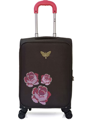 Les P´tites Bombes Softcase-Trolley "Joanna" in Schwarz - (B)35 x (H)55 x (T)23 cm