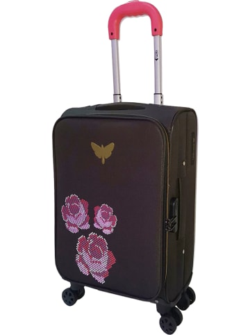 Les P´tites Bombes Softcase-trolley "Joanna" zwart - (B)35 x (H)55 x (D)23 cm