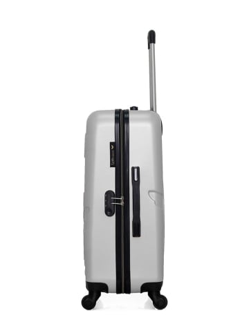 Les P´tites Bombes Hardcase-trolley "Aelys" zilverkleurig - (B)41 x (H)65 x (D)26 cm