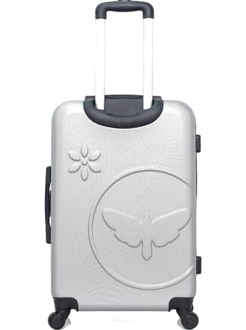 Les P´tites Bombes Hardcase-trolley "Eleonor" lichtgrijs - (B)41 x (H)65 x (D)26 cm