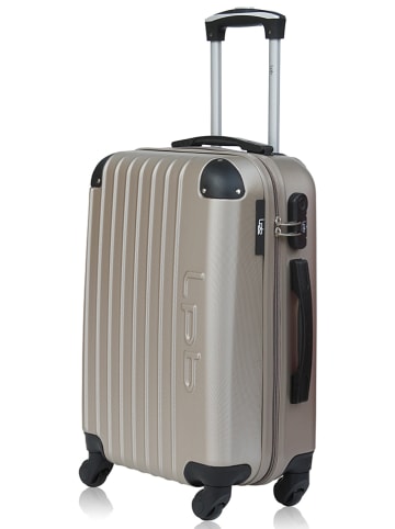 Les P´tites Bombes Hardcase-trolley "Hambourg" taupe - (B)41 x (H)65 x (D)26 cm