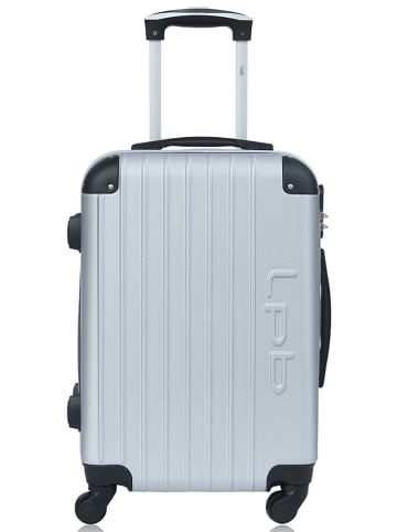 Les P´tites Bombes Hardcase-Trolley "Hambourg" in Silber - (B)41 x (H)65 x (T)26 cm