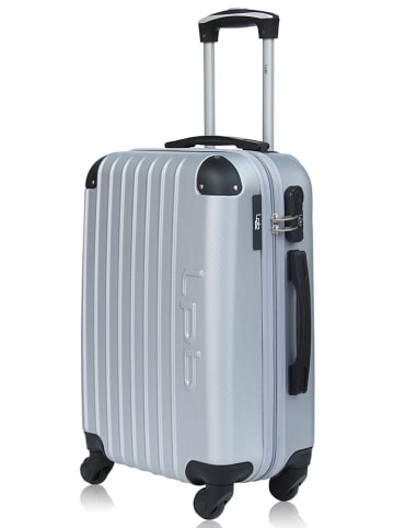 Les P´tites Bombes Hardcase-Trolley "Hambourg" in Silber - (B)41 x (H)65 x (T)26 cm