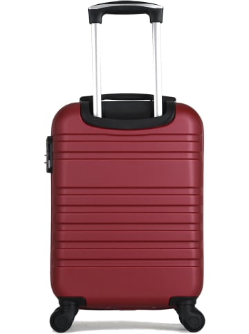 Les P´tites Bombes 2-delige set: hardcase-trolley en beautycase "Aurelia-A" bordeaux