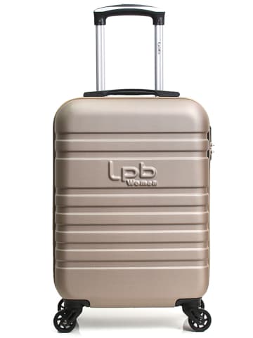 Les P´tites Bombes 2-delige set: hardcase-trolley en beautycase "Aurelia" beige