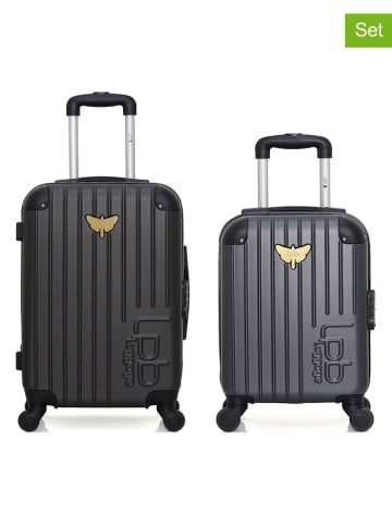 Les P´tites Bombes 2-częściowy zestaw w kolorze antracytowym