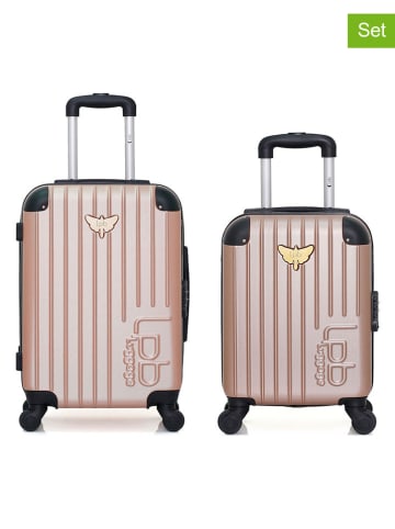 Les P´tites Bombes 2tlg. Hardcase-Trolleyset in Beige