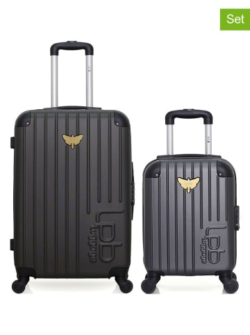 Les P´tites Bombes 2-częściowy zestaw w kolorze antracytowym