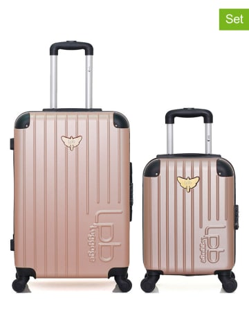 Les P´tites Bombes 2tlg. Hardcase-Trolleyset in Beige