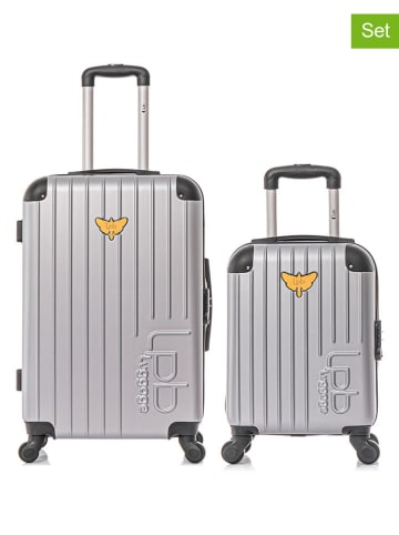 Les P´tites Bombes 2tlg. Hardcase-Trolleyset in Silber