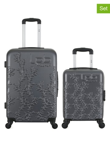 Les P´tites Bombes 2tlg. Hardcase-Trolleyset "Nais" in Anthrazit