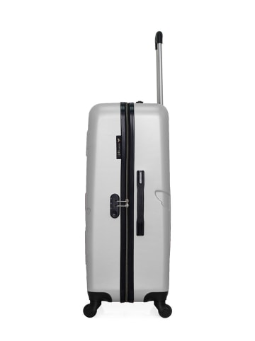 Les P´tites Bombes Hardcase-Trolley "Aelys" in Silber - (B)47 x (H)75 x (T)29 cm