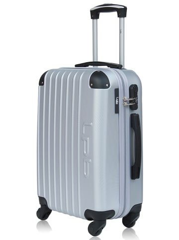 Les P´tites Bombes Hardcase-trolley "Hambourg" zilverkleurig - (B)47 x (H)75 x (D)29 cm