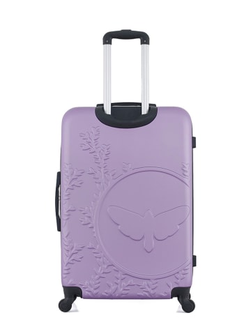 Les P´tites Bombes Hardcase-Trolley "Nais" in Lila- (B)47 x (H)75 x (T)29 cm