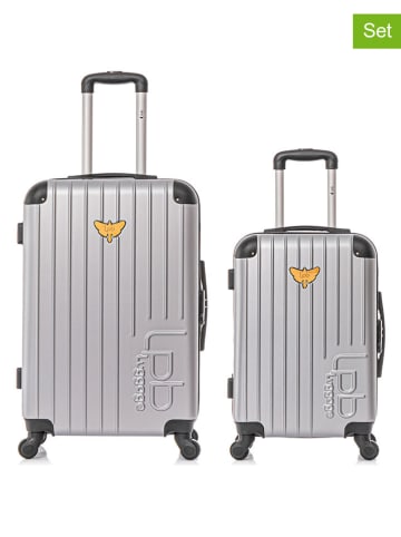 Les P´tites Bombes 2tlg. Hardcase-Trolleyset in Silber