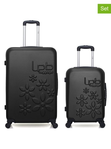 Les P´tites Bombes 2-delige hardcase-trolleyset "Eleonor" zwart
