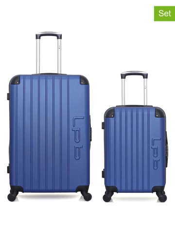 Les P´tites Bombes 2-delige hardcase-trolleyset "Hambourg" blauw