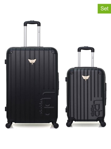 Les P´tites Bombes 2tlg. Hardcase-Trolleyset in Schwarz