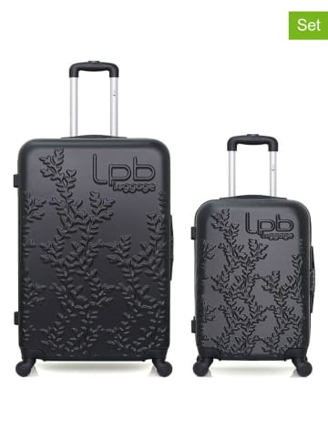 Les P´tites Bombes 2tlg. Hardcase-Trolleyset "Nais" in Schwarz