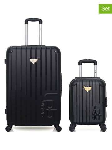 Les P´tites Bombes 2tlg. Hardcase-Trolleyset in Schwarz