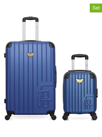 Les P´tites Bombes 2tlg. Hardcase-Trolleyset in Blau