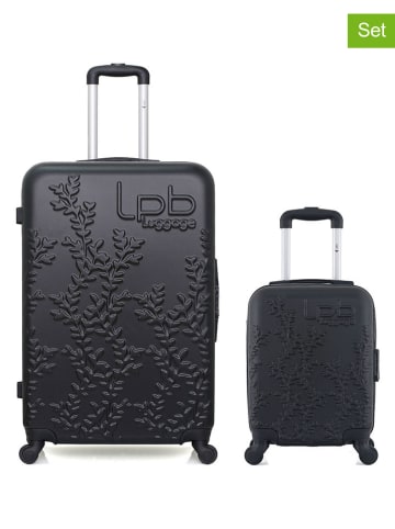 Les P´tites Bombes 2tlg. Hardcase-Trolleyset "Nais" in Schwarz